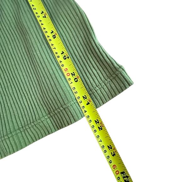 WSLY / Womens olive green racerback tank top size M - Picture 4 of 5